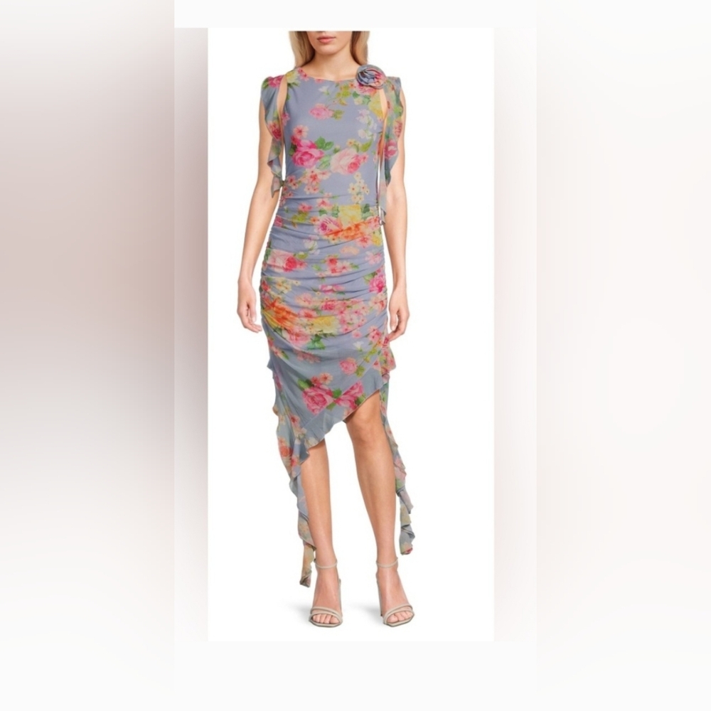 Chelsea & Violet Multicolor Floral Midi Dress